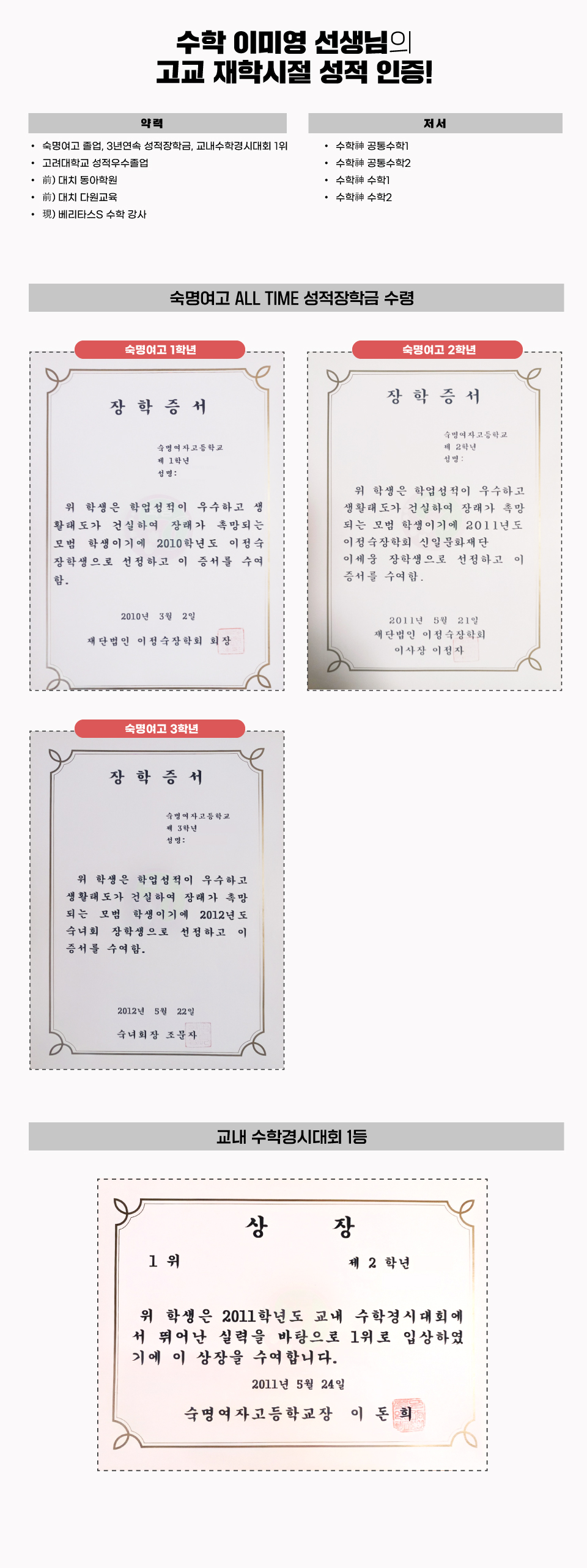 약력&저서